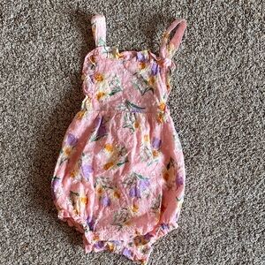 Angel Dear 18-24 month Pink Floral Baby Girl Romper